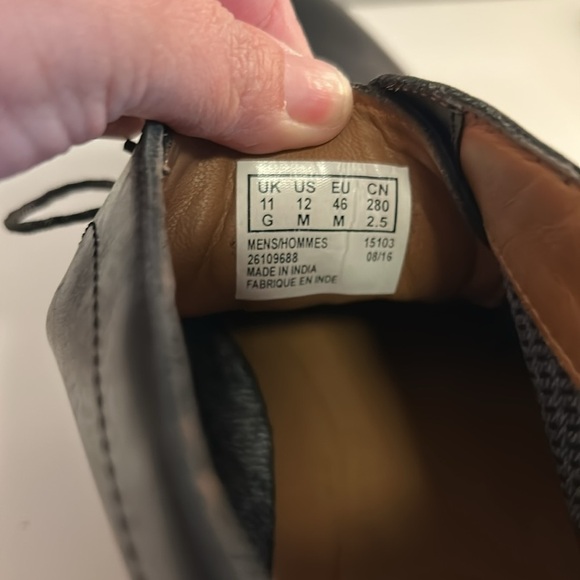 Clarks Men's Black Leather Chilver HI GTX Size 12 Classic Business - Picture 7 of 9